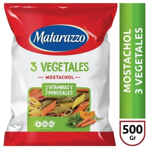 FIDEOS TERRABUSI 3 VEGETAL MOSTACHOL X 500 G