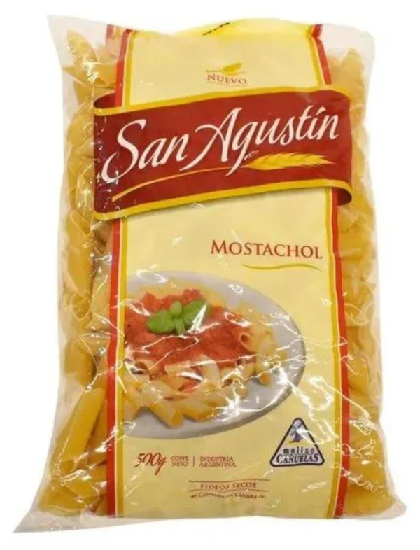 FIDEOS SAN AGUSTIN MOSTACHOL INTEGRAL X 500 G.