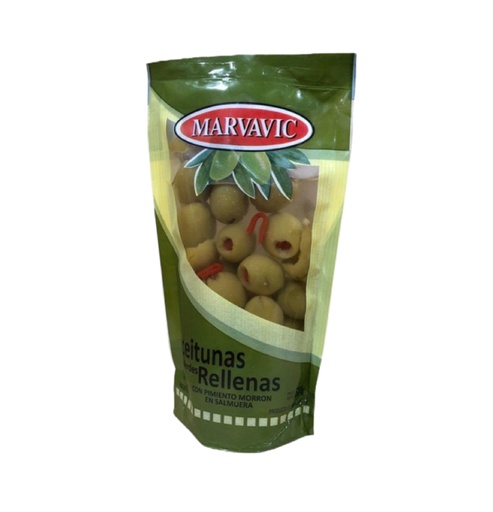 ACEITUNAS MARVAVIC DOYPACK X 300 GR C/MORRON
