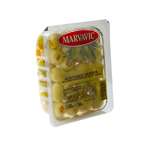 ACEITUNAS MARVAVIC RELLENA X 300 GR BANDEJA
