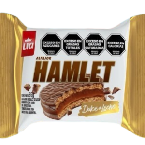 ALFAJOR HAMLET DULCE D/LECHE X 36 GR