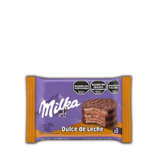 ALFAJOR MILKA DULCE D/LECHE X 70 GR TRIPLE