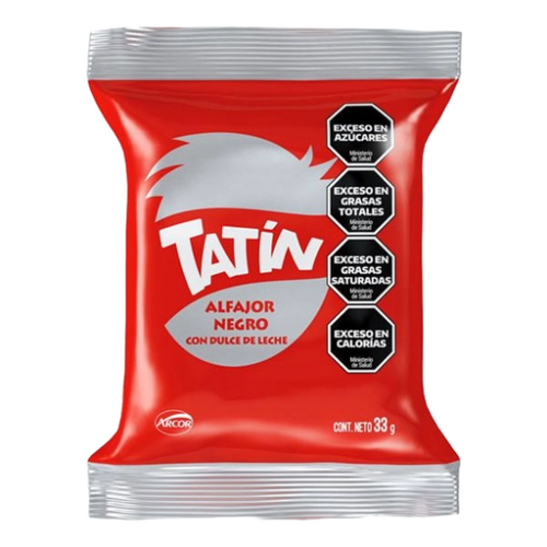 ALFAJOR TATIN NEGRO X 33 GR