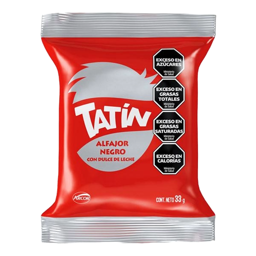 ALFAJOR TATIN NEGRO X 33 GR