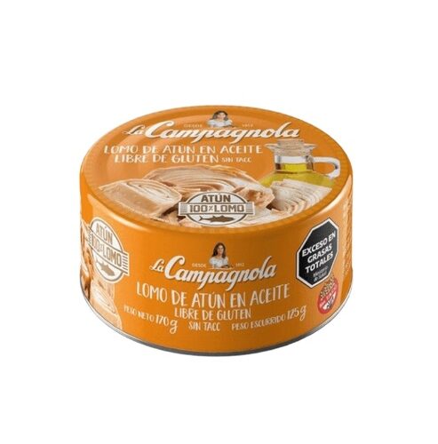 ATUN CAMPAGNOLA X 170 GR ENTERO ACEITE