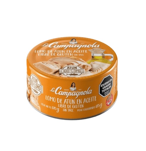 ATUN CAMPAGNOLA X 170 GR ENTERO ACEITE