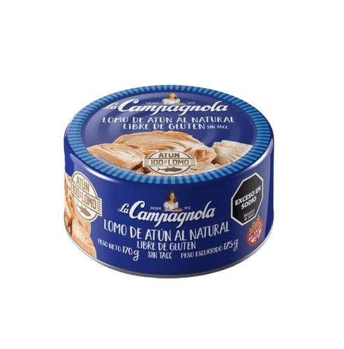 ATUN CAMPAGNOLA X 170 GR ENTERO NATURAL