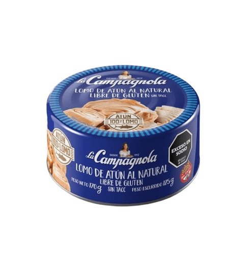 ATUN CAMPAGNOLA X 170 GR ENTERO NATURAL