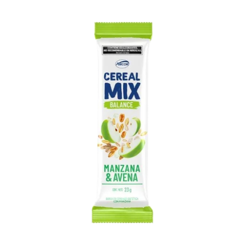 BARRA CEREAL MIX X UNIDAD MANZANA & AVENA