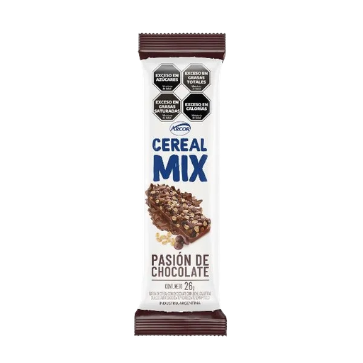 BARRA CEREAL MIX X UNIDAD PASION DE CHOCOLATE