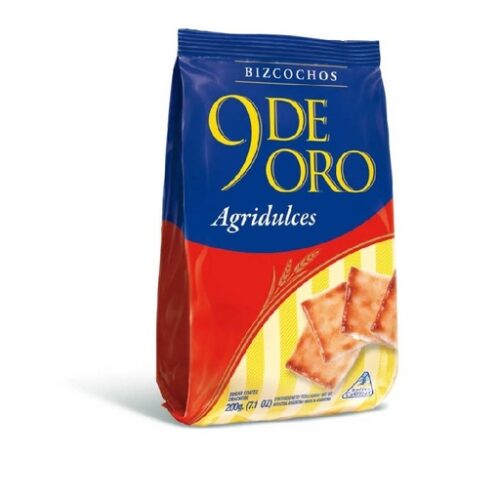 BIZCOCHOS 9 DE ORO AGRIDULCES X 200 G.