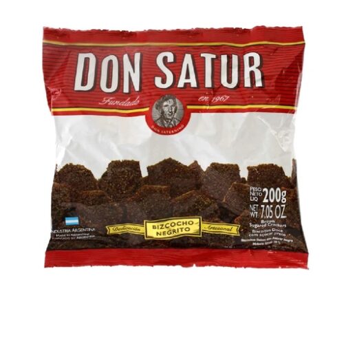BIZCOCHOS DON SATUR X 200 G NEGRITO