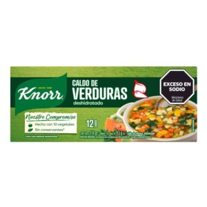 CALDO KNORR X 12 U. VERDURA DESHIDRATADO