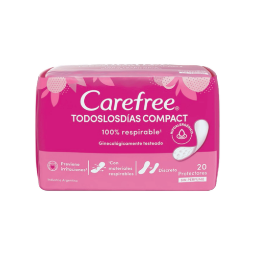 CAREFREE TODOS LOS DIAS COMPACT X 20 U
