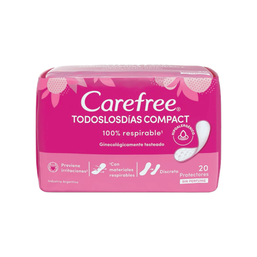 CAREFREE TODOS LOS DIAS COMPACT X 20 U
