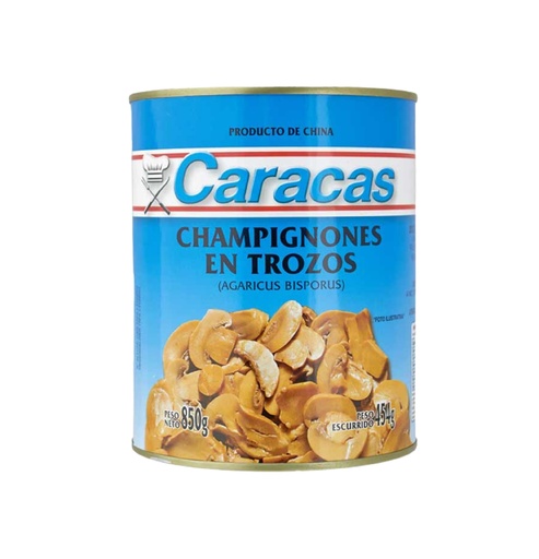 CHAMPIÑONES CARACAS TROZO X 850 GR