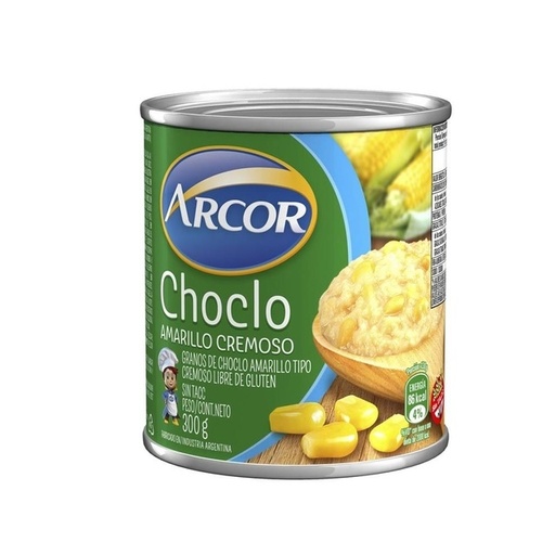 CHOCLO ARCOR X 300 GR CREMOSO AMARILLO