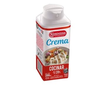 CREMA LA SERENISIMA X 200 ML CLASICA P/COCINAR