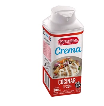 CREMA LA SERENISIMA X 200 ML CLASICA P/COCINAR
