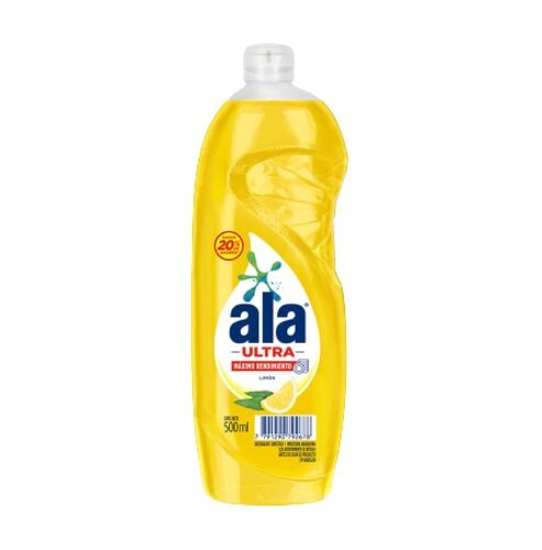 DETERGENTE ALA X 500 ML LIMON CONCENTRADO