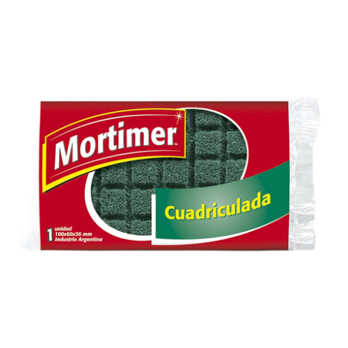 ESPONJA MORTIMER CUADRICULADA