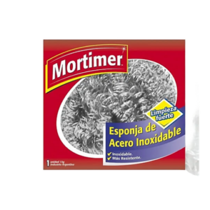ESPONJA MORTIMER PLATEADA