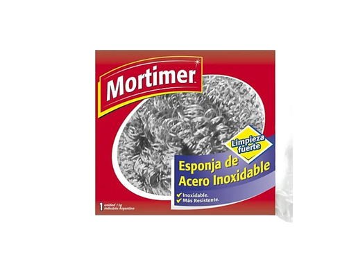 ESPONJA MORTIMER PLATEADA