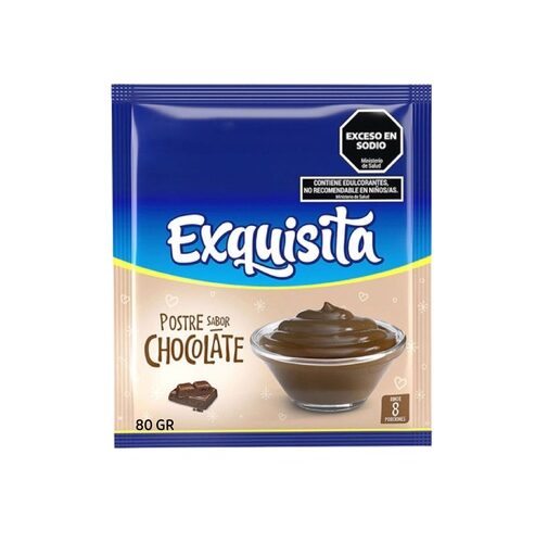 EXQUISITA POSTRE X 80 GR CHOCOLATE