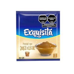 EXQUISITA POSTRE X 80 GR DULCE DE LECHE