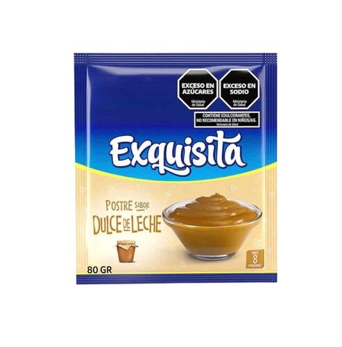 EXQUISITA POSTRE X 80 GR DULCE DE LECHE