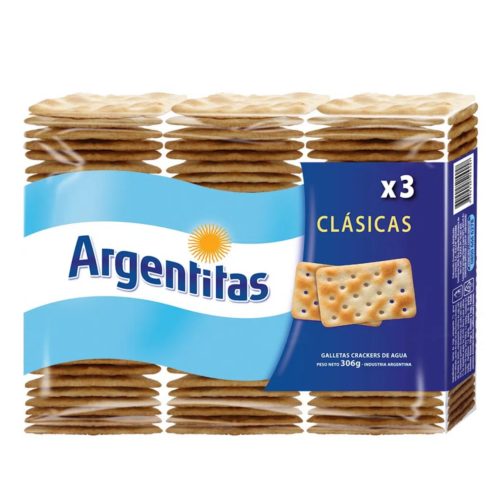 GALLETAS ARGENTITAS X 306 GR TRIPACK
