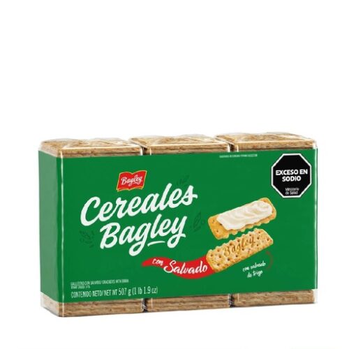 GALLETAS BAGLEY CEREALES X 507 G SALVADO