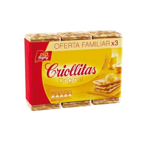GALLETAS CRIOLLITAS X 300 G TRIPACK