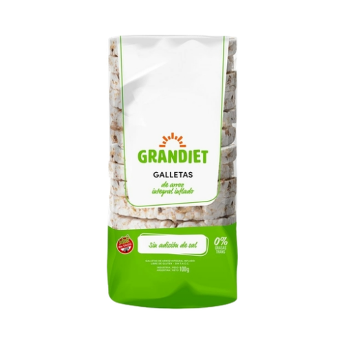 GALLETAS DE ARROZ GRANDIET X 100 G S/SAL
