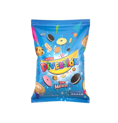 GALLETAS DIVERSION ARCOR X 398 GR SURTIDO