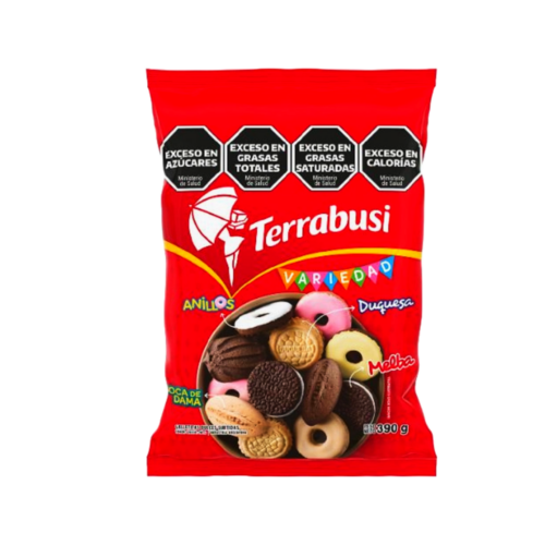 GALLETAS TERRABUSI X 390 G VARIEDAD CLASICA