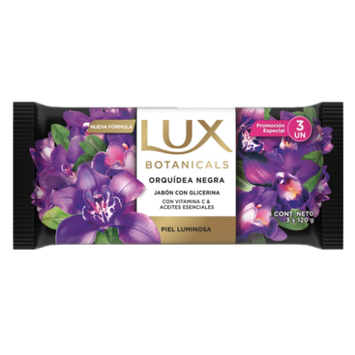 JABON LUX 3 X 120 GR ORQUIDEA NEGRA
