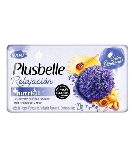 JABON TOCADOR PLUSBELLE X 120 G NUTRIOIL RELAJACION