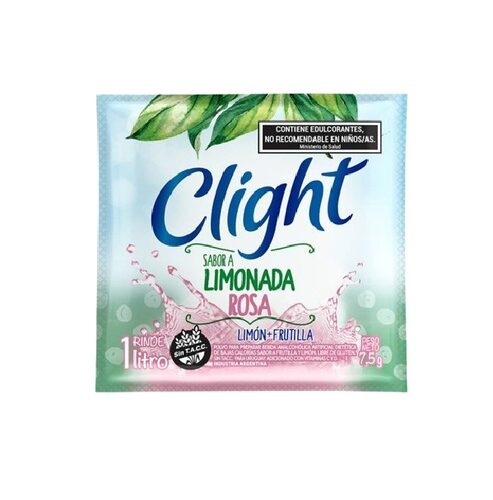 JUGO CLIGHT LIMONADA ROSA X 20 SOBRE