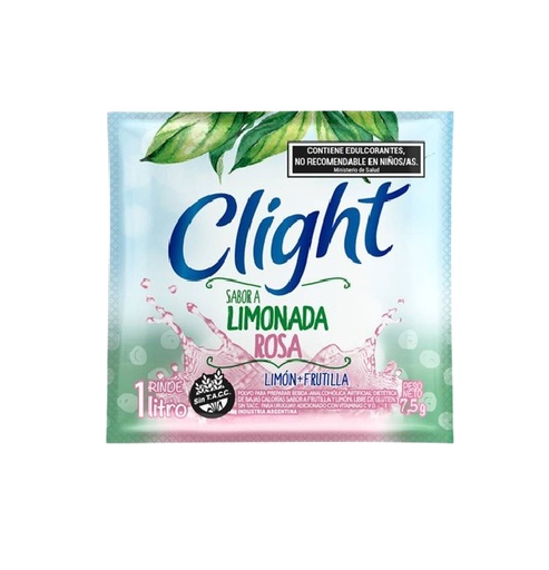 JUGO CLIGHT LIMONADA ROSA X 20 SOBRE