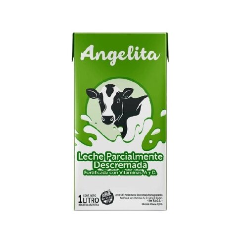 LECHE ANGELITA X 1 LT DESCREMADA LARGA VIDA