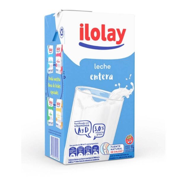 LECHE ILOLAY X 1 LT ENTERA LARGA VIDA