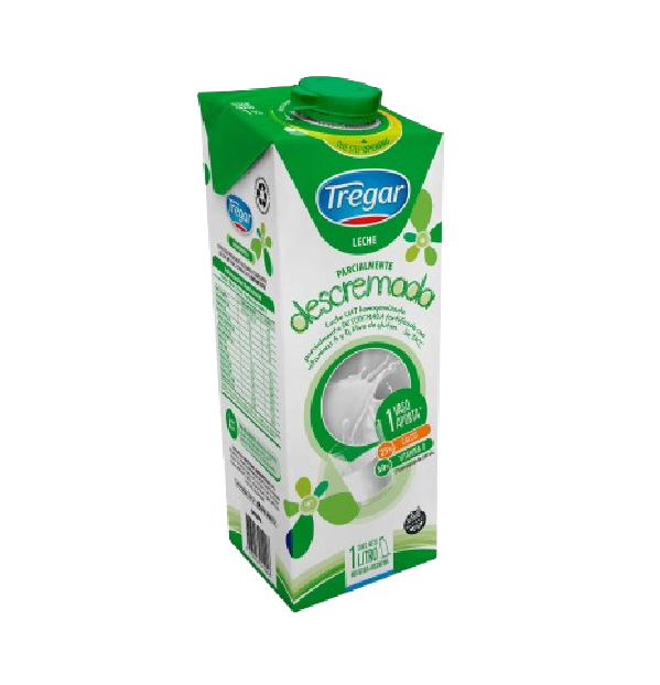 LECHE TREGAR X 1 LT DESCREMADA LARGA VIDA