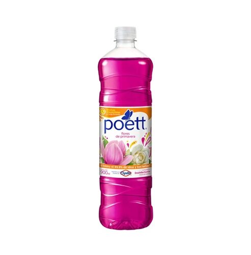 LIMPIADOR PISOS POETT X 900 ML FLORES PRIMAVERA