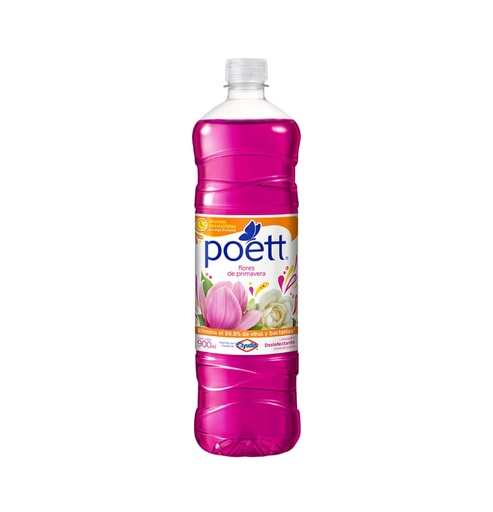 LIMPIADOR PISOS POETT X 900 ML FLORES PRIMAVERA