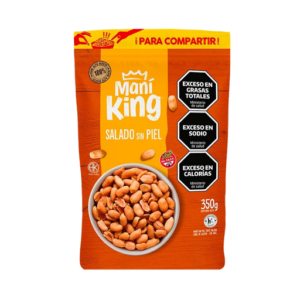MANI KING SALADO SIN PIEL X 350 GR
