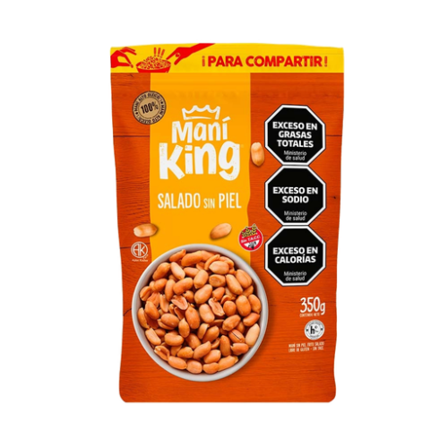 MANI KING SALADO SIN PIEL X 350 GR