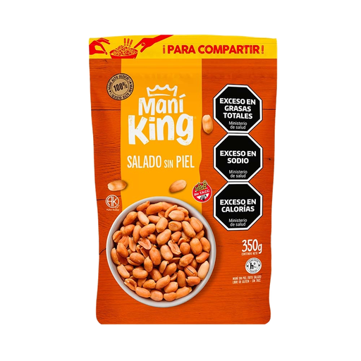 MANI KING SALADO SIN PIEL X 350 GR