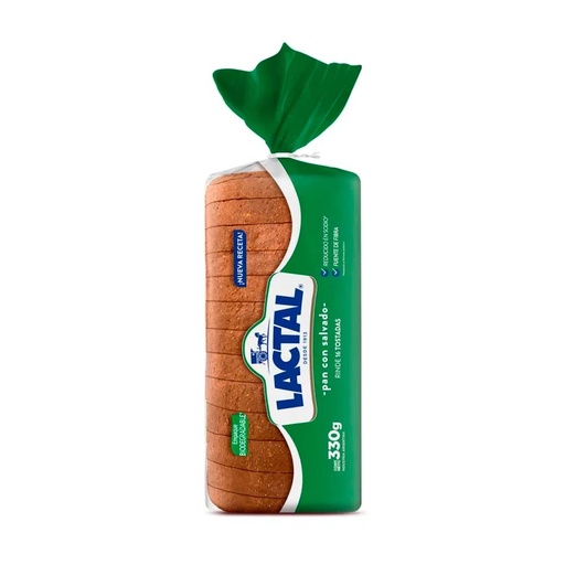 PAN REBANADO SALVADO LACTAL X 330 GR