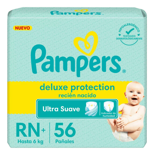 PAÑALES PAMPERS DELUXE PROTECTION RN 56 U.
